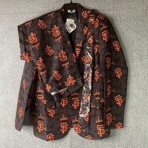San Francisco Giants Full Suit Size 46 MLB Licensed Includes Jacket Pants & Tie